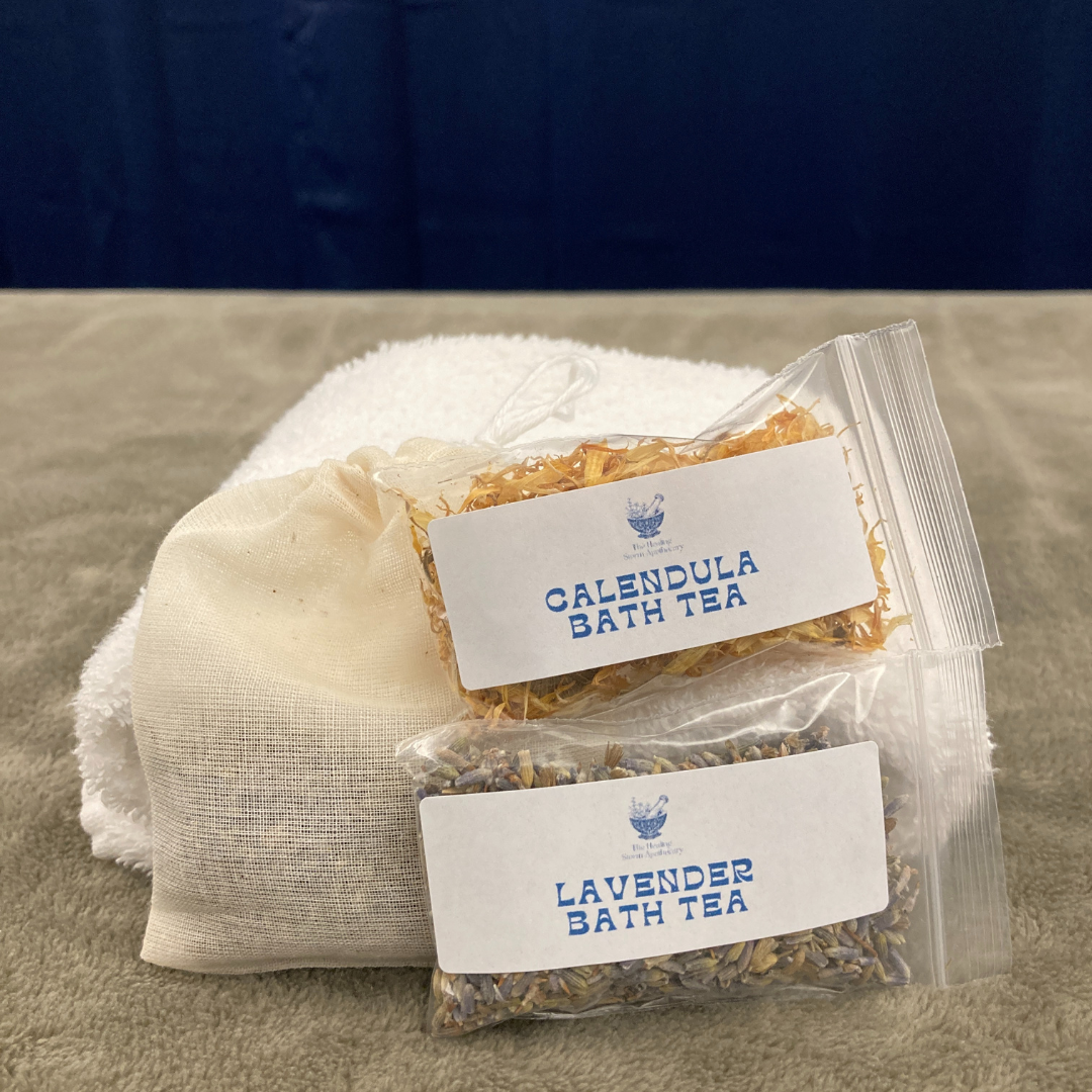 Organic Calendula & Lavender Bath Tea Kit